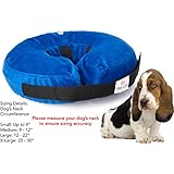 Inflatable Dog Collar | Recovery Cone | After Pet Surgery | Prevent Dogs From Biting &amp; Scratching | Adjustable Thick Strap | Soft Comfortable Donut