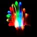 BESTTY 10106815 Skeleton Halloween Gloves Pair of 1 Led Glove for Clubs. Lightshow Dancing Gloves for Clubbing, Multicolor