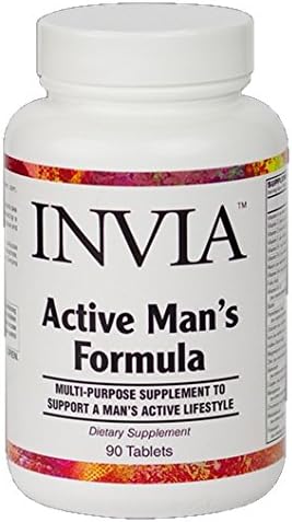 Invia Active Men’s Multivitamin Supplement - High Potency to Support Active Lifestyle