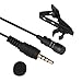 Alemon 4.8 Feet Lavalier Lapel Clip-on Omnidirectional Condenser Microphone