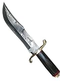 Perkin | 12 Inch Razor Sharp Fixed Blade Damascus Steel Bowie Knife | Full Tang Blade W/A High Grade Leather Sheat