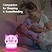 OUNUO Night Light for Kids Baby Nursery Night Light with Touch Sensor, Portable Rechargeable and Cute Nightlight Lamp for Children Toddler Bedroom Birthday Gift (Pink)