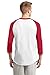 Sport-Tek Colorblock Raglan Jersey L White/Red