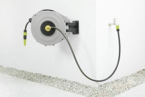 Rehau Wall Mounted Automatic Hose Reel Amazon Co Uk Garden Outdoors