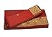 Indian Art Silk Sari Saree Woven Golden With Blouse Piece Paisley Design Decor (Maroon)