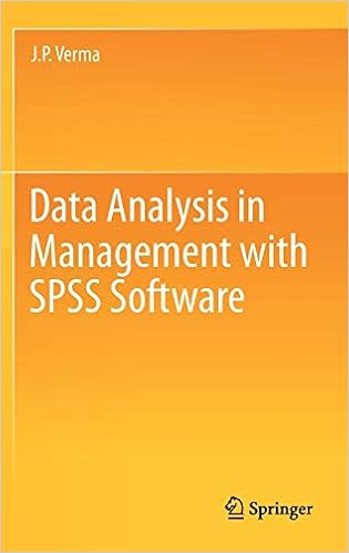 Data Analysis In Management With Spss Software Verma J P 9788132207856 Amazon Com Books
