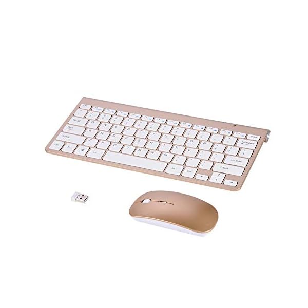 Junluck-Ultra-Slim-Wireless-Keyboard-and-Mouse-Combo-24Ghz-Gaming-Keyboard-and-Mouse-Kit-Compact-Computer-Keyboard-with-USB-Receiver-for-PC-Gamers-Laptop-Desktop-Plug-and-Play-WaterproofGold Junluck Ultra-Slim Wireless Keyboard and Mouse Combo 2.4Ghz Gaming Keyboard and Mouse Kit Compact Computer Keyboard with…