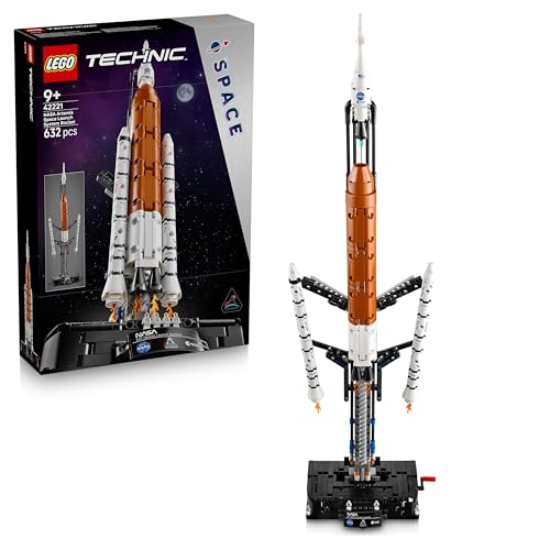Technic La Fusée SLS NASA Artemis - Jouet Interactif STEM avec 4 Astronautes & Fonction de Séparation - Idée de Cadeau d'anniversaire pour Garçon ou Fille dès 9 Ans 42221