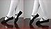LONSOEN Ballet Slipper Shoes Split-Sole Dance Flat for Girls (Toddler/Little Kid/Big Kid), SHC551 Black, CN27