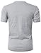 H2H Mens Short Sleeve Basic Slim Fit Tri-Blend or Cotton V Neck T Shirts Gray US L/Asia XL (KMTTS0481)
