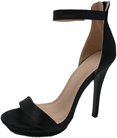 Wild Diva Women's High Heel Sandals Open Toe Ankle Strap Amy-01