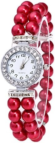 Watches for Women Clearance Sale, Stekima Fashion Rhinestone Analog Display Dial Quartz Watches for Women Ladies Luxury Bracelet Bangle Wrist Watches for Party Club Casual Watches Stainless Steel