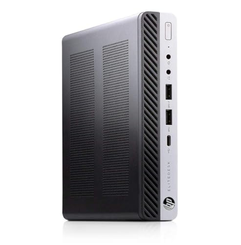 HP Elitedesk 800 G3 Mini PC Computadora de Escritorio con Monitor FHD 27 Pulgadas, Windows 11 Pro, Core i7-7700T 2.9GHz, hasta 3.8GHz, 8GB RAM, 256GB SSD, Teclado, Mouse, USB WiFi (reacondicionado)