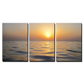 Many Smooth Soft Waves in The Warm Sunset...