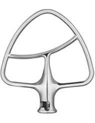 Polished Stainless Steel Flat Beater for KitchenAid 4.5-5Q Tilt-Head Stand Mixers, Mixing Parts Attachments Dishwasher Safe by Hozodo