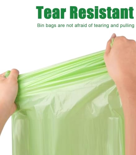 RULDGEE Compostable Food Waste Bags 20l Caddy Liner 100 Counts Green Bin Bags Small Trash Bags for Kitchen