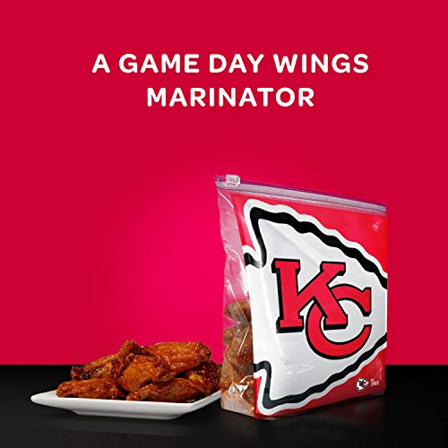 image for Ziploc Brand NFL Kansas City Chiefs Slider Gallon, 20 ct