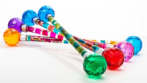 2GoodShop Cheerleader Baton Dance Twirling Glitter Baton for Girls Great for Marching Bands Sport Games and Parades Comes in 4 Styles Pack of 6 | Item #2803