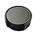 PINMEI Coasters,Black Leather Drink Coasters for Tabletop Protection Set of 6,3.9 Inch (Round Black)