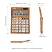 KARCE KC-DX640-10, 10-Digits Desktop Calculator, Wood Color