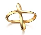 Stainless Steel Gold Plated High Polished Women's 