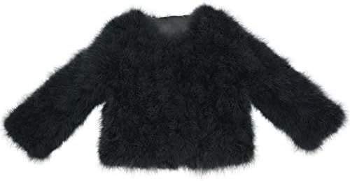 Jancoco Max New Real Feather Coat Ostrich Fur Jacket Women