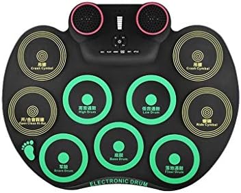 Shlin ドラム ポータブルハンドロール電子ドラム大人子供初心者ホームヒットボードプロフェッショナル演奏ドラム 色 まるちから 5 好評 マルチカラー