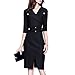 Career Pencil Dress V Neck Business Dress Female Buttocks Slim Bodycon Dress Stripe