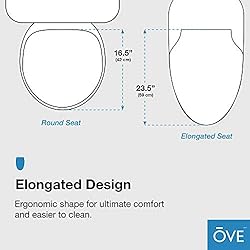 Ove Decors Yosemite Bidet Toilet Built-in with Tank