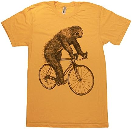 Scoutmob Men's Sloth On A Bike T-Shirt Unisex S