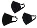3-Pack PM 2.5 Cotton Face Mouth Mask Muffle with Fliter Respirator Comfy Reuseable Dustproof Antibacterial Mouth Cover Warm Windproof Face Protective Guaze Mask