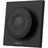 MiBOXER K2-B Mini Remote 2.4GHz, Compact Wireless CCT &amp; Brightness LED Dimmer, Color Temperature Adjustable, Portable Handheld Remote