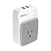 VOCOlinc PM3 Smart Plug Outlet with 2 USB Charging Ports, Energy Monitoring, Adjustable Night Light, Works with Apple HomeKit, Alexa and Google Assistant, No hub Required, Wi-Fi 2.4GHz