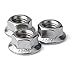 FullerKreg 25 Pcs M8 x 1.25 A2 Stainless Steel DIN 6923 Serrated Hex Flange Nut, 18-8 Stainless Steel 304, Bright Finish