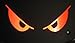 Reflective Evil Eyes in Red - 5 3/4