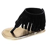 Weixinbuy Baby Girl's Tassel Soft Sole Shoes Flip-Flops Sandals 0-18 Months