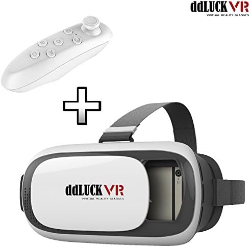 3D VR Glasses with/without Controller Portable 3D VR Headset Virtual Reality Headset Movies and Games for iPhone and Android 3.5-6" Smartphones Cell Phones