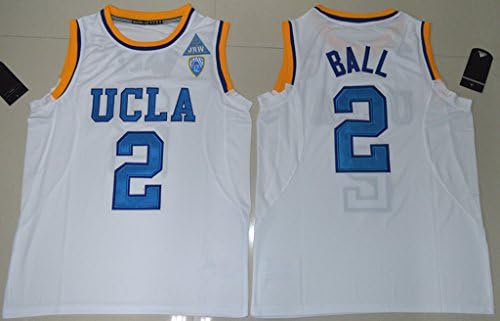 Mens 2017 UCLA Bruins Lonzo Ball #2 College Basketball Jersey White XL