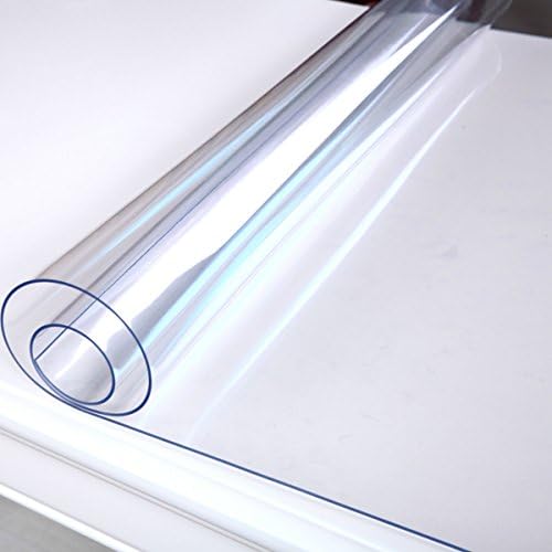 Kangsong Custom Transparent Waterproof PVC Protector for Table/Desk Table Pads Table Covers with Multi (1.5MM Lucency, 100X100CM)