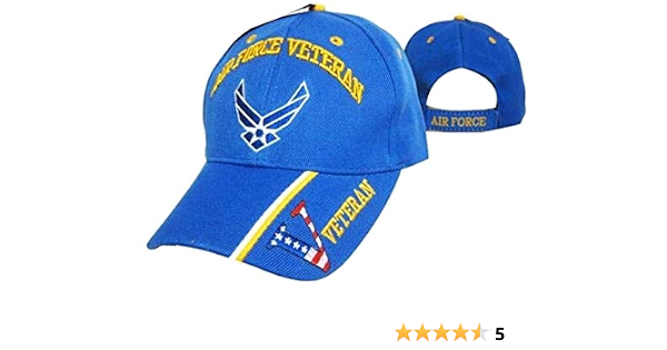 Royal Blue Embroidered Cap Hat 