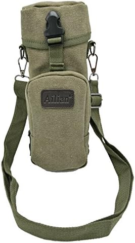 NALEDI Protector Plus Military Water Bottle Pouch Holder Tactical Kettle / 2 Pockets and an Adjustable Padded Strap. (green)