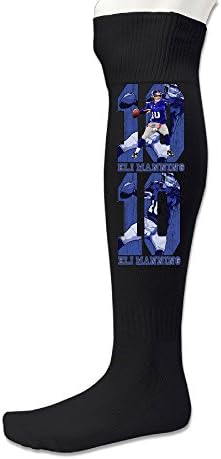 Unisex Eli Manning Knee High Long Athletic Soccer Rugby Football Sport Tube Sock Black