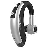 Sunbona Waterproof Headset Bluetooth 4.0 Universal Wireless Ear Hook Sports Jogging Stereo Earphone for iPhone iPad iPod Samsung Galaxy and More (Silver)