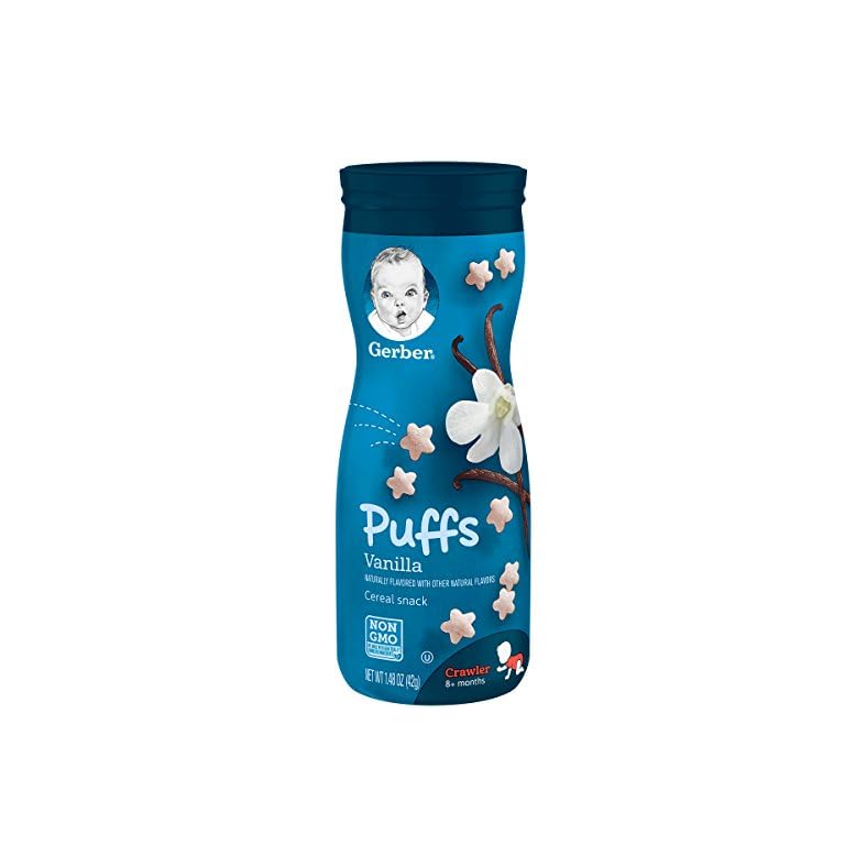 Gerber Graduates, Puffs Cereal Snack, Vanilla, 1.48 oz