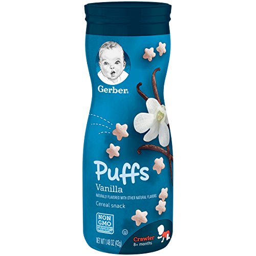 Gerber Graduates, Puffs Cereal Snack, Vanilla, 1.48 oz