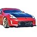 Front Bumper Lip Compatible with 2013-2017 Nissan 370Z, TK Style Black PP Front Lip Finisher Under Chin Spoiler Add On by IKON MOTORSPORTS, 2014 2015 2016