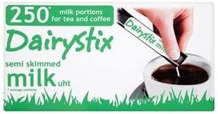 DairyStix UHT 12ml Semi Skimmed Milk Portions (250)