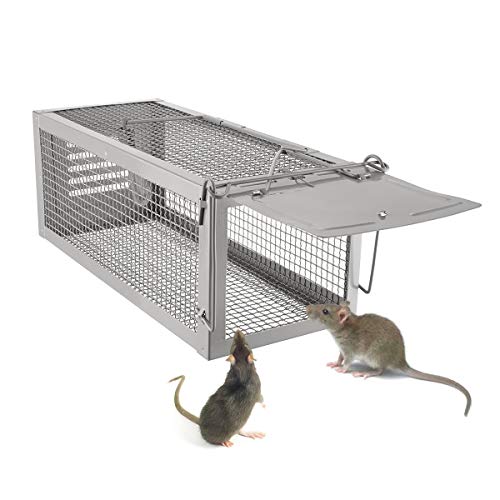 Trapro Humane Rat Trap Live Rat Trap Upgraded Thicken Steel High