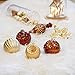 Valery Madelyn 50ct Woodland Shatterproof Christmas Ball Ornaments Decoration Copper Gold, 2.36Inch-7.09 Inch for Christmas Tree Decorations