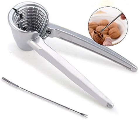 Betan Nut Cracker Walnut Pliers - Pecan,Hazelnut Nutcracker Aluminum Alloy Sheller Nut Opener Kitchen Plier With 1 seafood picks